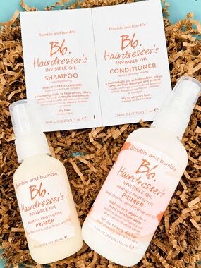 New~Bumble and bumble Invisible Oil Heat Protectant Primer + Shampoo/Conditioner